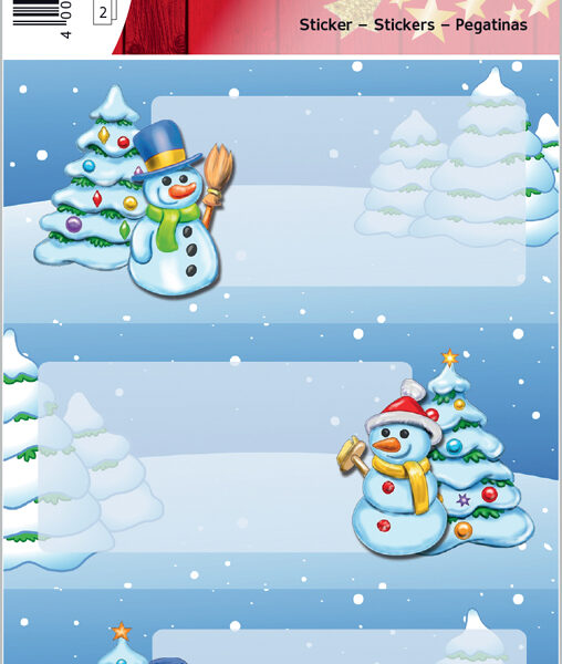 Decoratiestickers winterlandschap