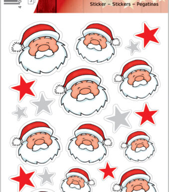 Kerstviering-stickers Kerstmannengroet