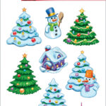 Kerstdecoratie-stickers 'Winters Woudtafereel'