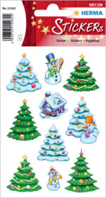 Kerstdecoratie-stickers 'Winters Woudtafereel'