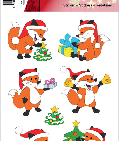 Herma Kerstdecoratie-stickers 'Kerstfamilie'