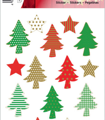 Kerstdecoratiestickers 'Oh dennenboom'