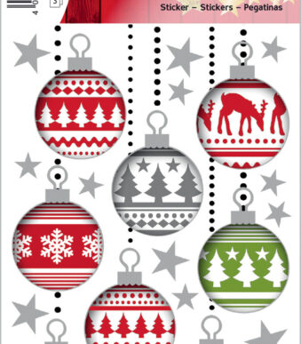 Herma kerstplaatjes 'Kerstballen'