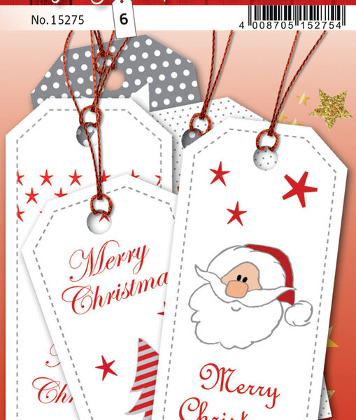 Kerst cadeaulabels 'Xmas'