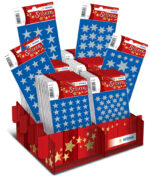 Herma Kerststickers Decor 'Zilveren Sterren', in Display