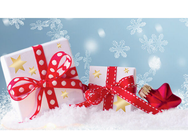 Herma Kerstdecoratiestickers 'Gouden Sterren', op display.