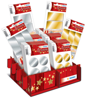 Herma Kerstmis-stickers decoratief Cadeaus Goud & Zilver