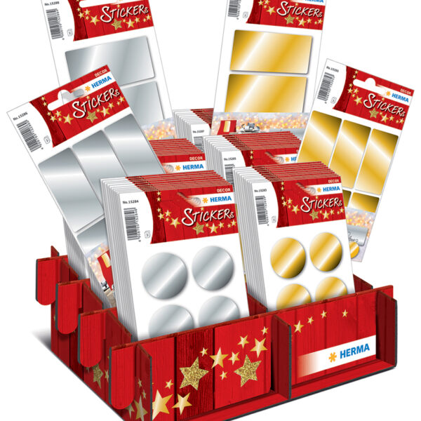 Herma Kerstmis-stickers decoratief Cadeaus Goud & Zilver