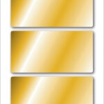 Herma Kerst-stickers, hoekig, 34 x 67 mm, goud