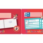 Ruitjesschrift Oxford schrijfblok, liggend A5 formaat.