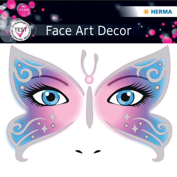 Herma gezichtsstickers 'Vlinder'