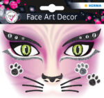 Gezichtsstickers 'Roze Kat'