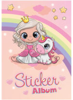 Stickerverzamelalbum 'Prinsesje Lieverd', formaat A5