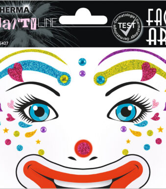 Herma Gezichtskunststickers 'Clown Lotta'