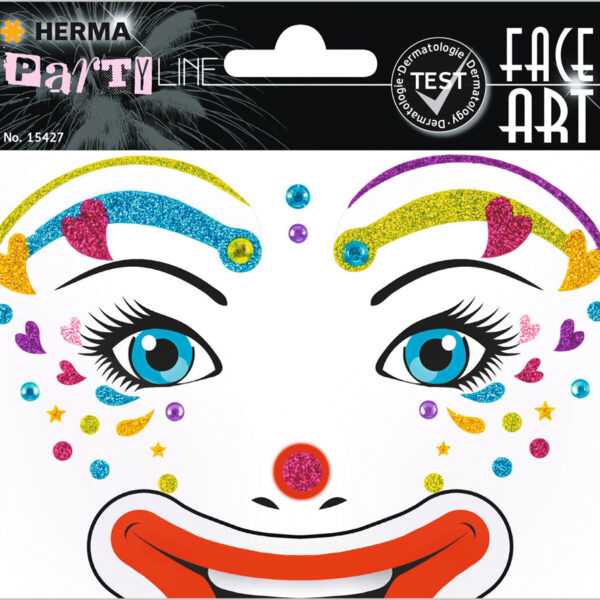 Herma Gezichtskunststickers 'Clown Lotta'