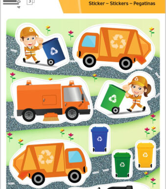 Herma stickervellen 'Vuilnisman', papier