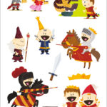 Herma Stickervel 'Kleine Ridder', van papier