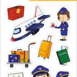 Papieren stickervellen 'Piloot'