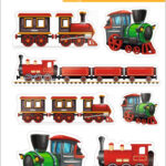 Herma Glanzende Stickers 'Trein'