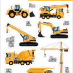 Herma Stickers Puffy 'Bouwvoertuigen'