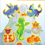 Herma Neon Stickervellen 'Draken'