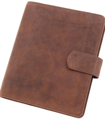 Gebonden bureauagenda model 15504-1, A5-formaat, zonder kalender, bruin.