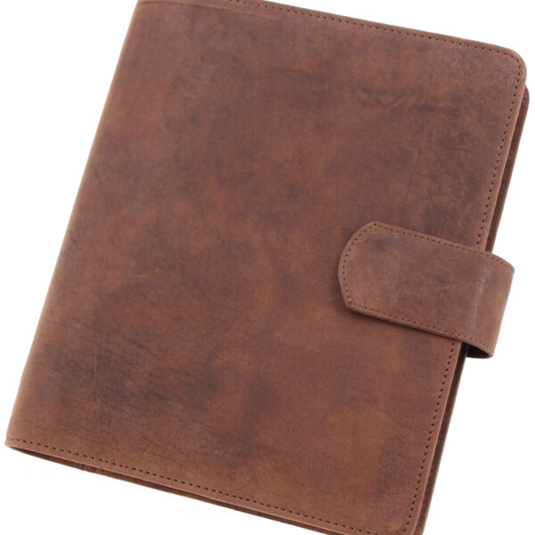 Gebonden bureauagenda model 15504-1, A5-formaat, zonder kalender, bruin.
