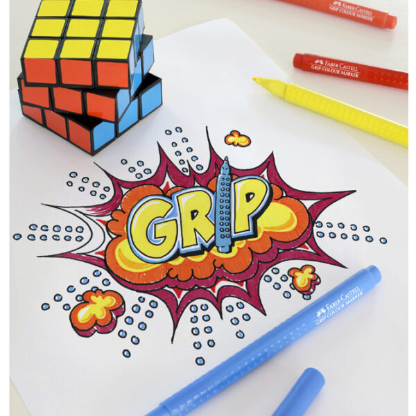 Faber-Castell Viltstiften Grip, Etui à 10 Stuks