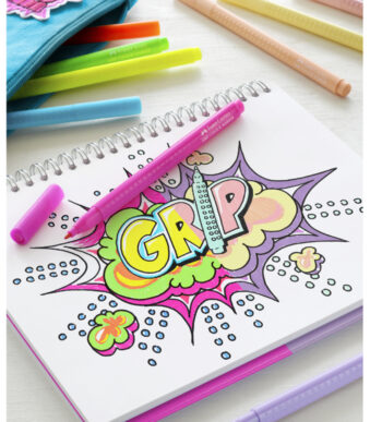 Faber-Castell gekleurde stiften Neon + Pastel, etui met 10 stuks.