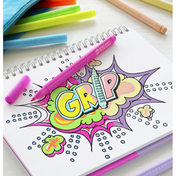 Faber-Castell gekleurde stiften Neon + Pastel, etui met 10 stuks.