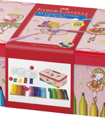 Faber-Castell Viltstiften Connect-pen, 33 kleuren in doosje.