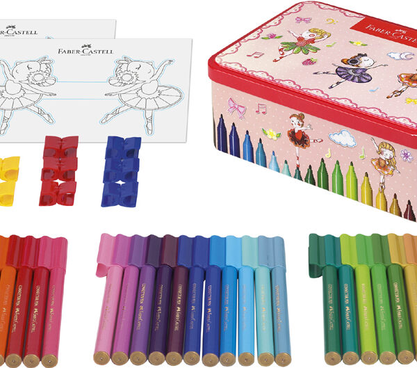 Faber-Castell Viltstiften Connect-pen, 33 kleuren in doosje.