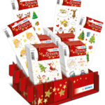 Kerstdecoratie stickervellen 'Glinsterende Kersttijd'