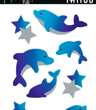 Herma Tijdelijke Tatoeages 'Dolfijnen'