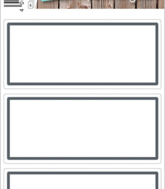 Herma huishoud-etiketten met grijze rand