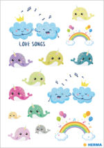 Herma Glitter Stickers 'Liedjes over de Liefde'