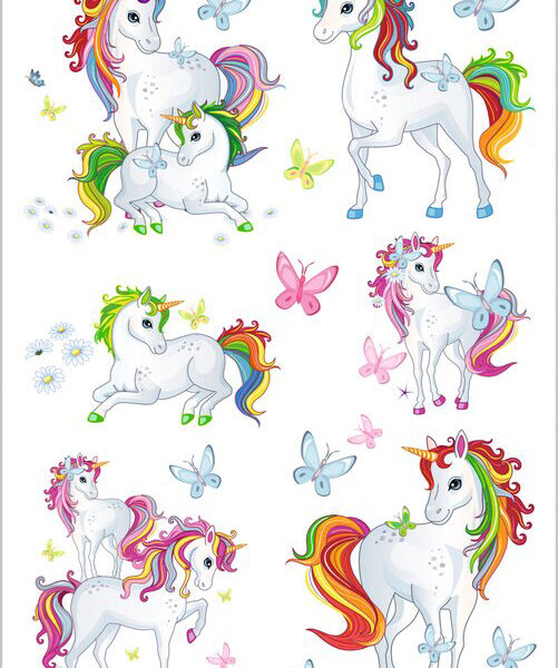 Eenhoorn-stickers voor beste vriendinnen