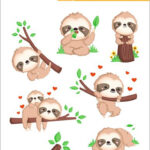 Herma stickervellen 'Het kleine luiaardje'