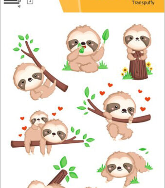 Herma stickervellen 'Het kleine luiaardje'