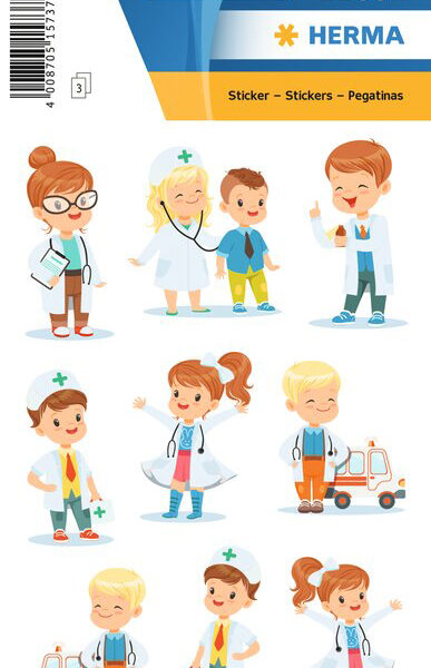 Herma-stickers 'Theo bij de kinderarts'
