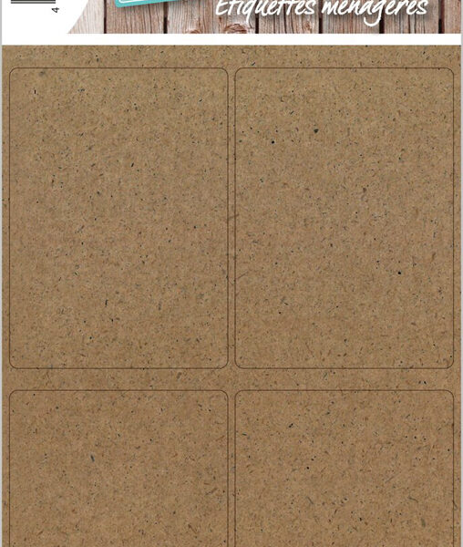 Huishoud-etiketten HOME Silphie, 40 x 55 mm