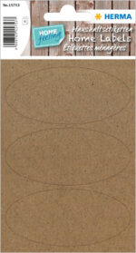 Huishoudelijke ovale etiketten, 76 x 35 mm