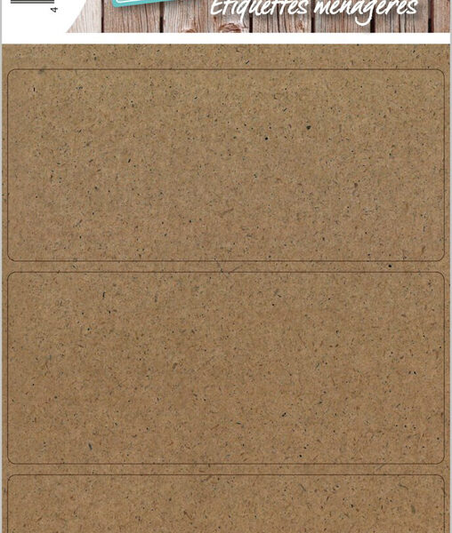 Huishoud-etiketten THUIS, 82 x 36 mm