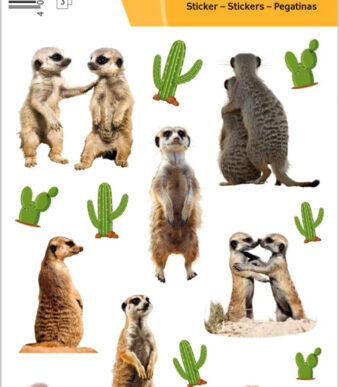 HERMA Sticker DECOR Stokstaartjes, papier