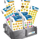 Gelukkige Gezichten Stickerset met Presentatiestandaard