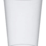 Herbruikbare drinkbeker PP, 0,3 liter, transparant, 25 stuks