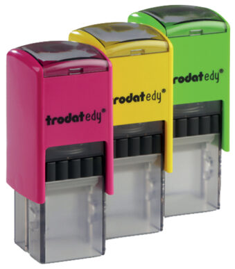 Motivatiestempel Edy 'Luiaard', blauw