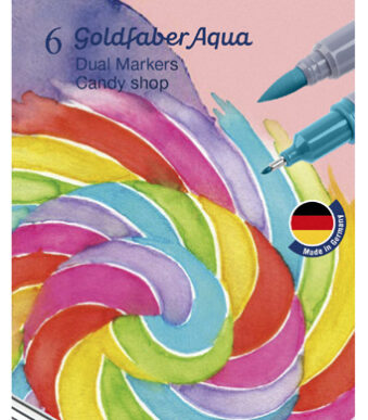 Faber-Castell aquarelstiften GOLDFABER, etui met 6 stuks 'Candy Shop'