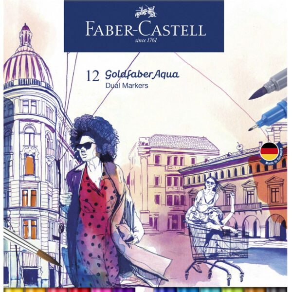 Faber-Castell Aquarelstiften GOLDFABER, etui met 12 stuks