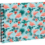 Exacompta Ringbandalbum Flamingo voor foto's, 230 x 160 mm, hemelsblauw